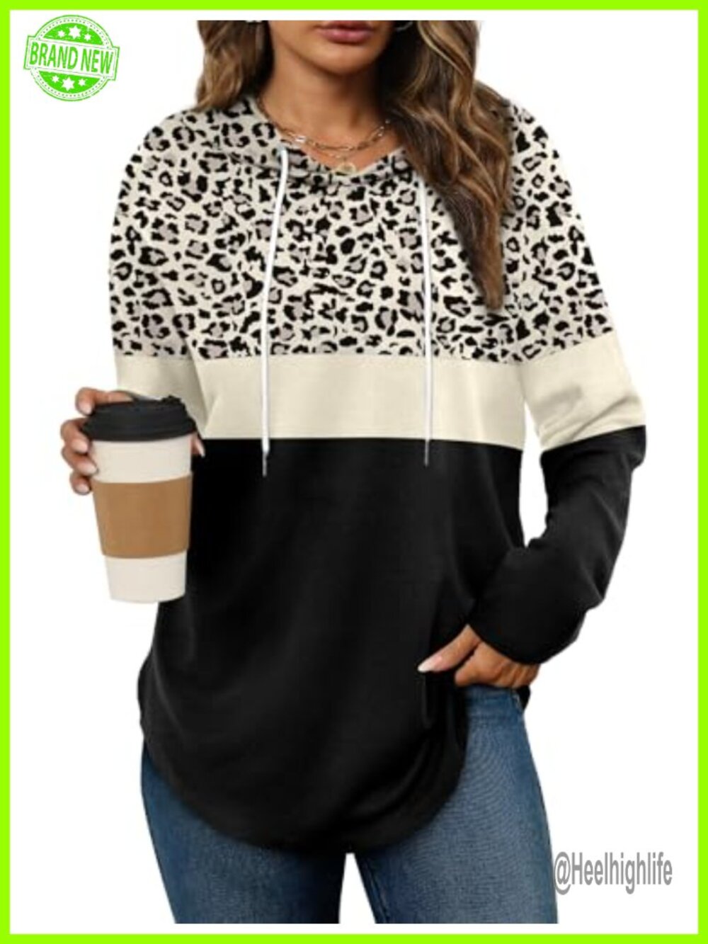 Women's Long Sleeve Crewneck Sweatshirt Casual Fall Winter Pullover Top